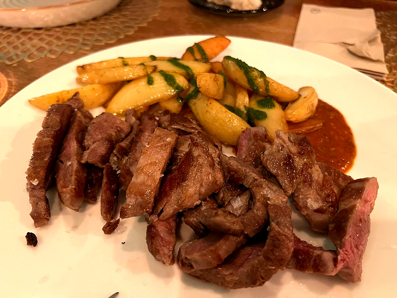 Lomo de vaca con patatas
